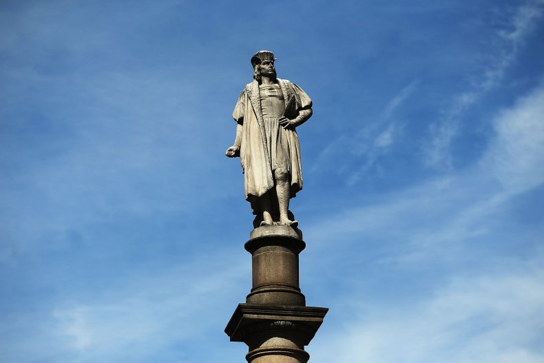 Christopher Columbus Statue in NYC