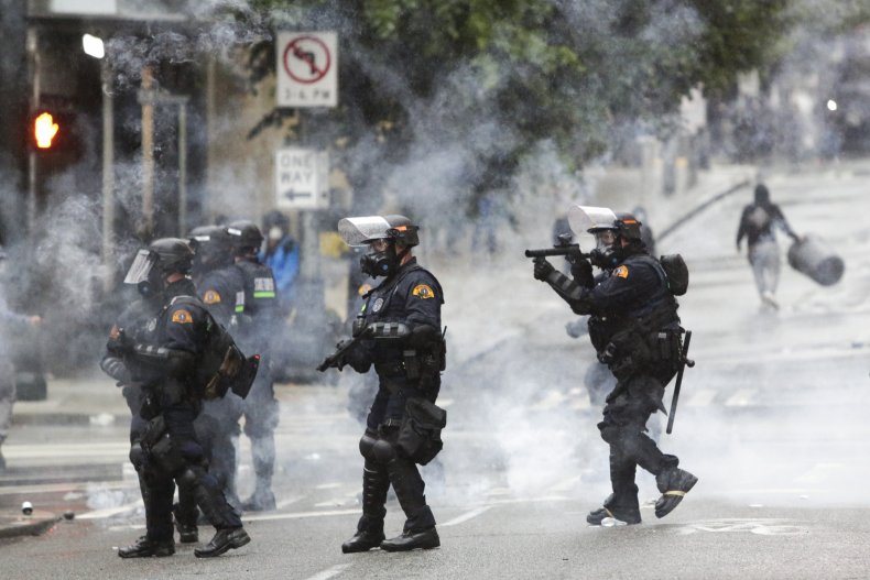 seattle, tear gas