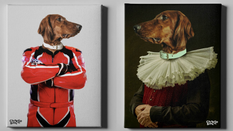 Newsweek Amplify - Cute Dog Painting