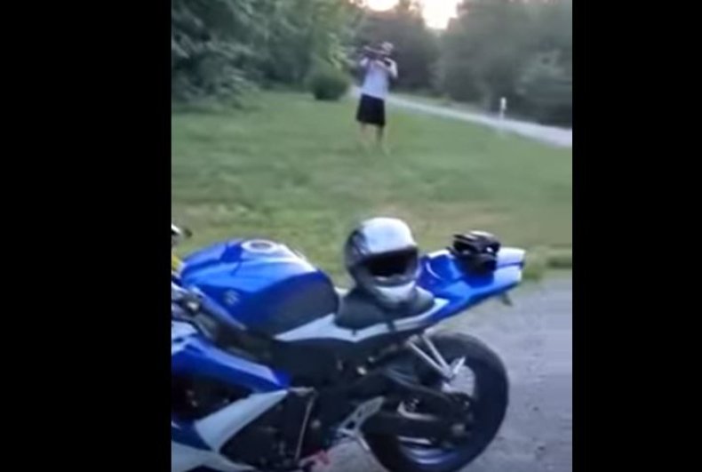white virginia man black bikers