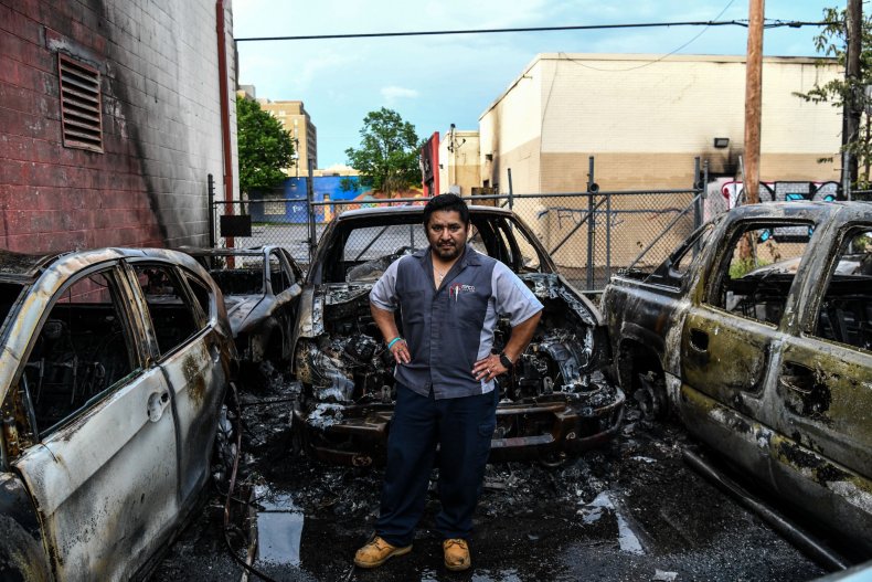 Business destroyed George Floyd