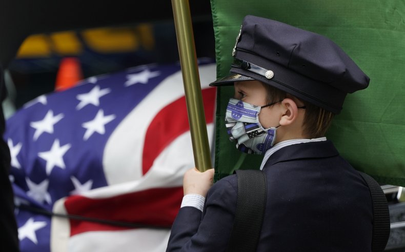 police officer coronavirus funeral May 2020