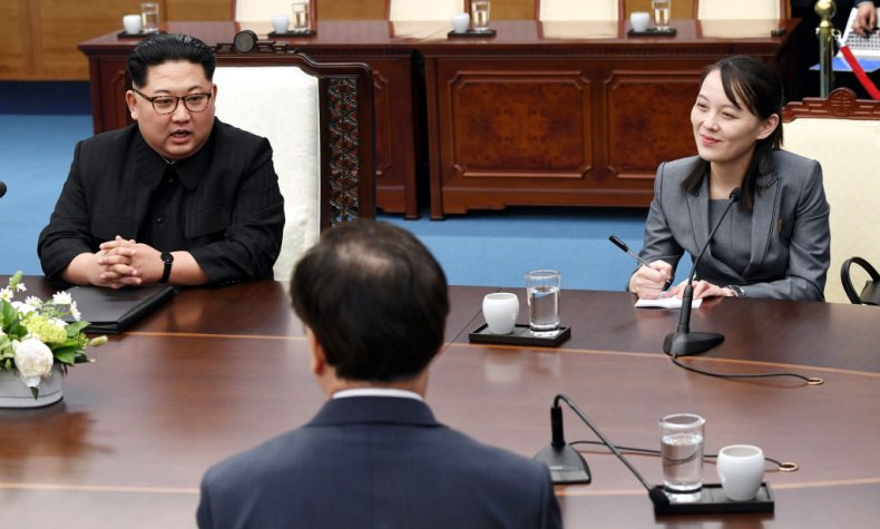 Kim Jong Un and Kim Yo Jong