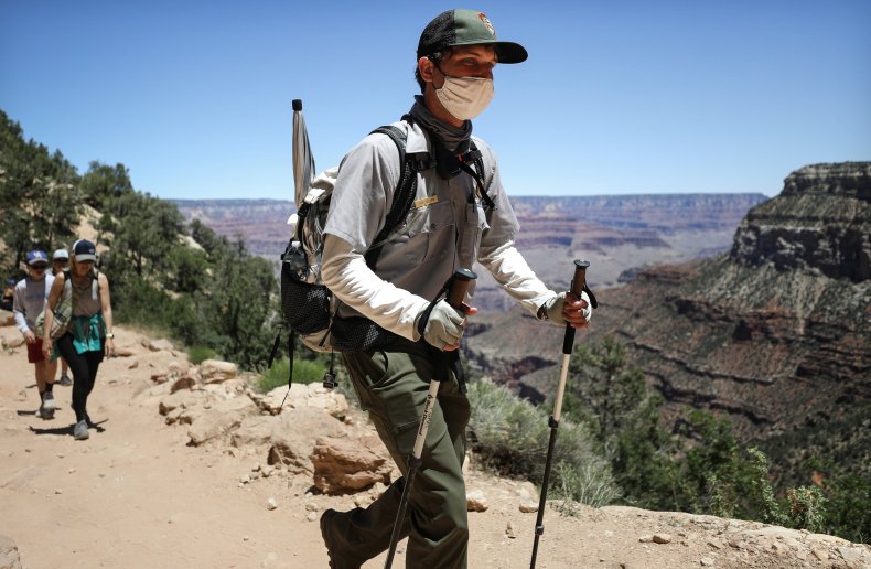 Grand Canyon National Park, Arizona, face mask