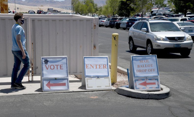 Mail ballot drop-off in Nevada
