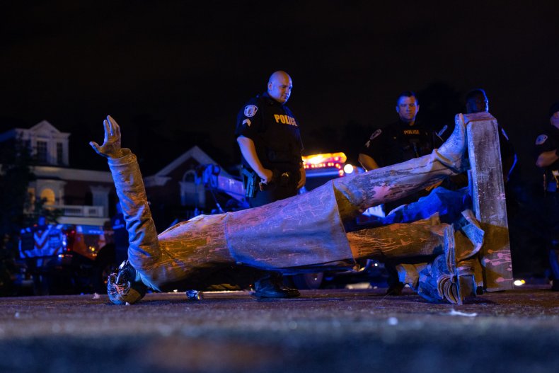statue removed