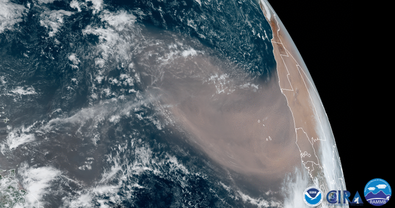 sahara dust cloud