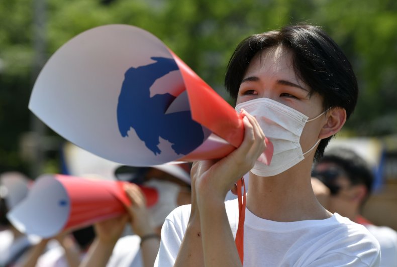 Seoul South Korea protests summit anniversary 2020