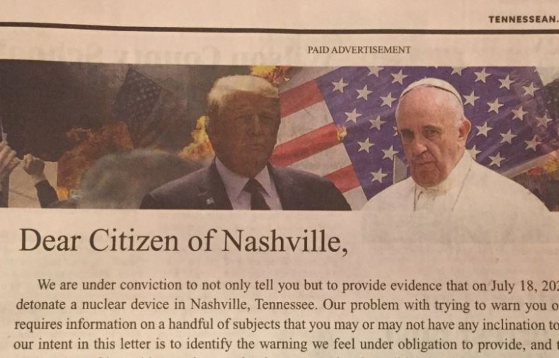 tennessean newspaper islam ad bomb