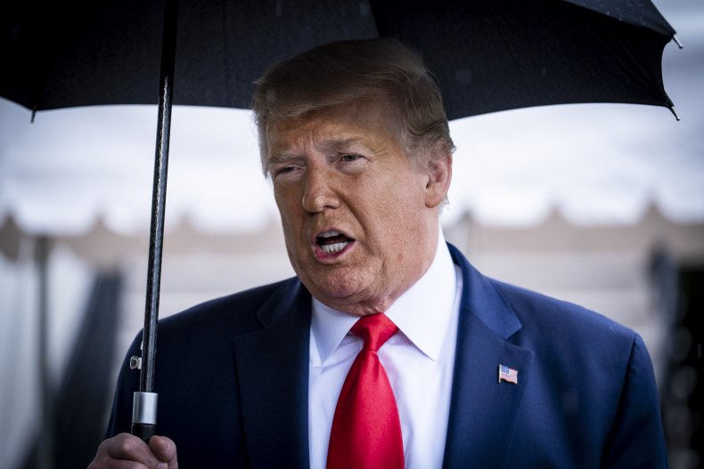 Donald Trump on the South Lawn