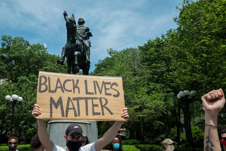 Black Lives Matter and George Washington Statue