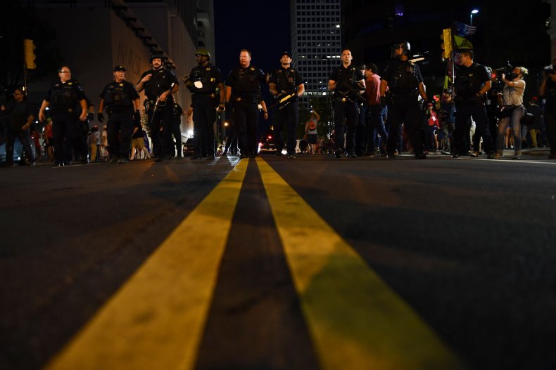 Police Trump rally