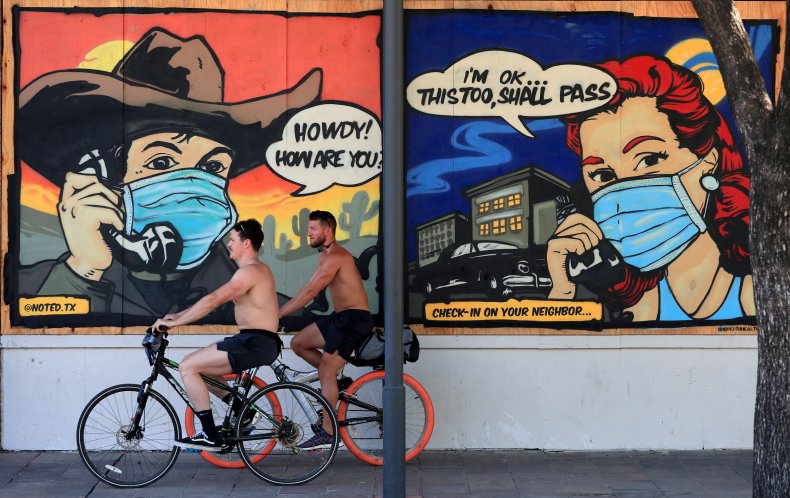coronavirus mural Austin, Texas May 2020