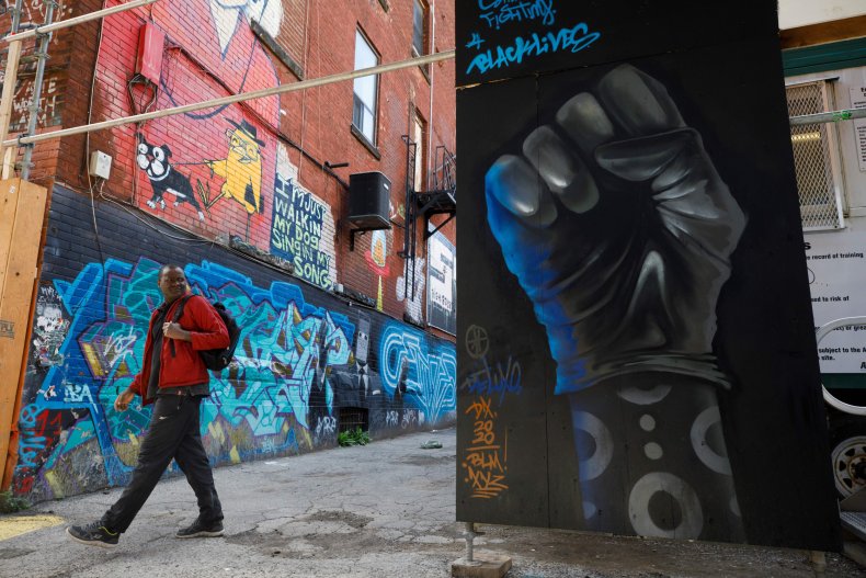 Toronto graffiti alleyway