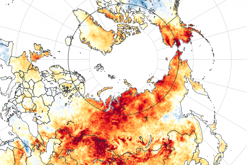land surface temperature anomalies