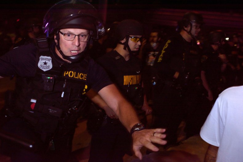 Houston Police at Protest