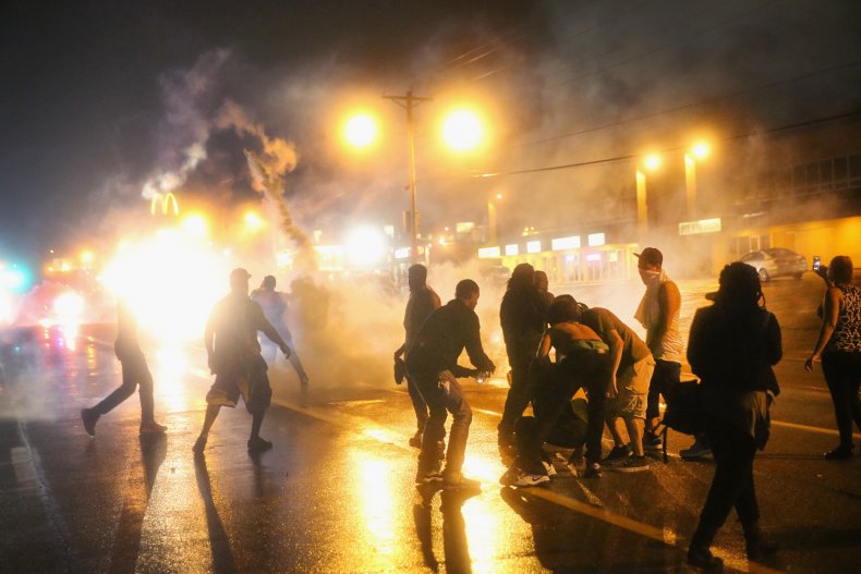tear gas police ACLU
