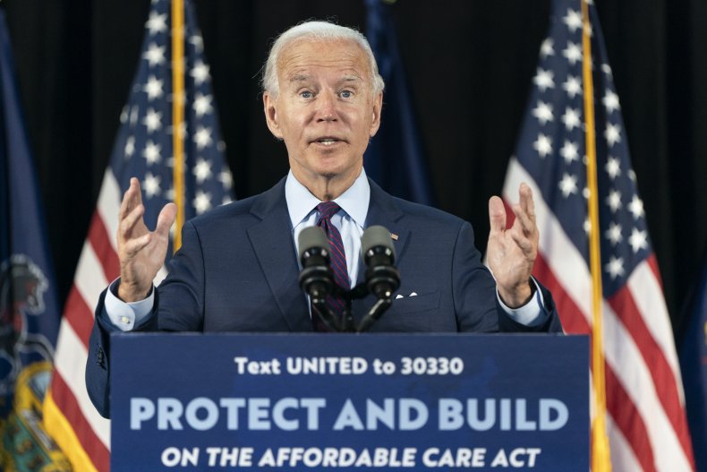 Presumptive Democratic presidential nominee Joe Biden