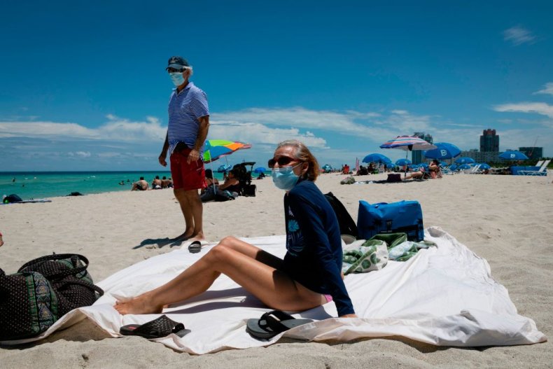 Florida beach during coronavirus