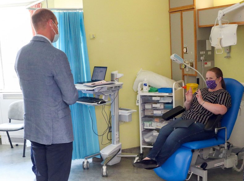 Prince William attends COVID-19 trial patients