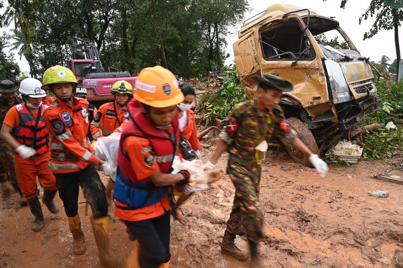 Myanmar Landslide