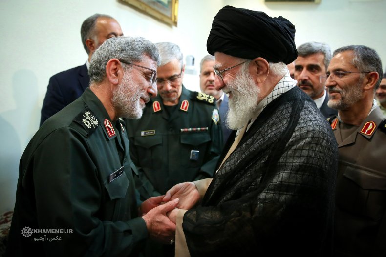 iran, esmail, ghaani, ali, khamenei, irgc