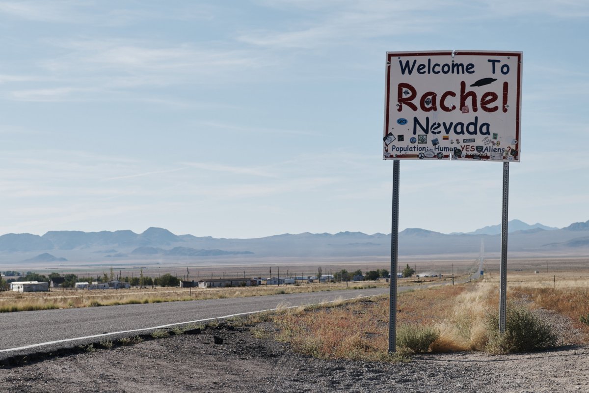 Rachel, Nevada sign 