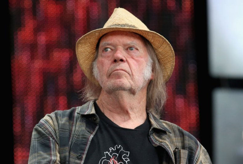 Canadian singer-songwriter Neil Young