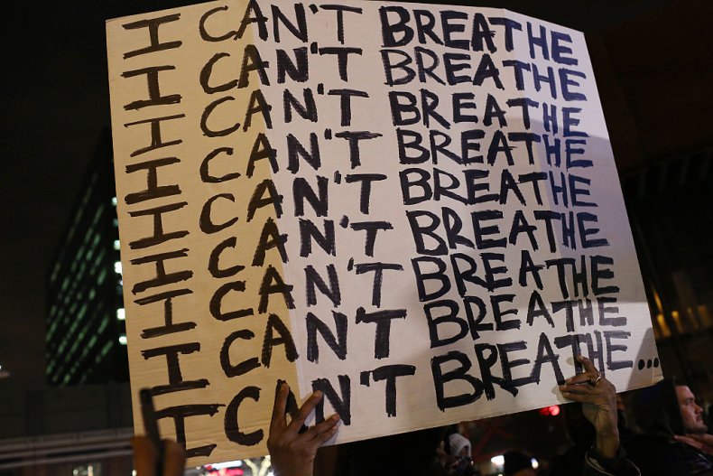 I Can't Breathe sign