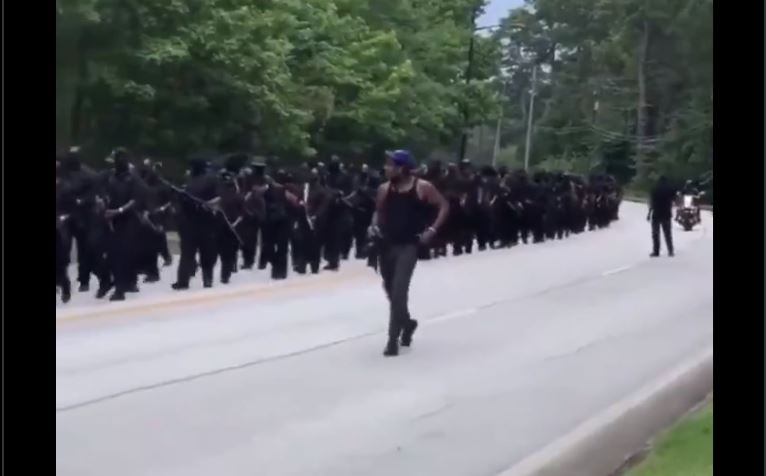 Armed Black Militia Challenges White Nationalists at Stone Mountain Park