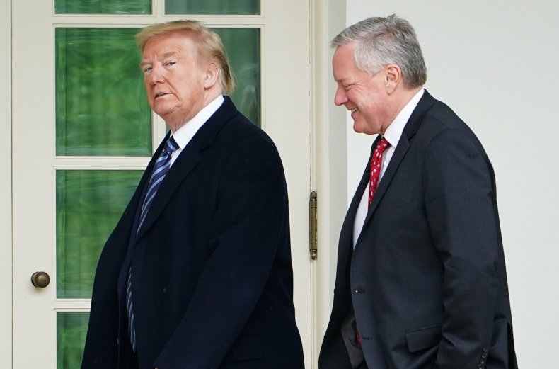 Meadows Says Trump backs second stimulus check