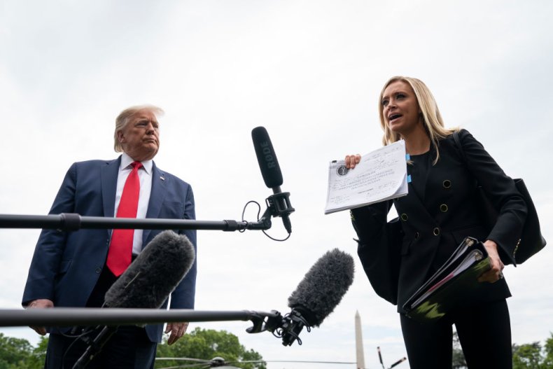 Donald Trump and Kayleigh McEnany
