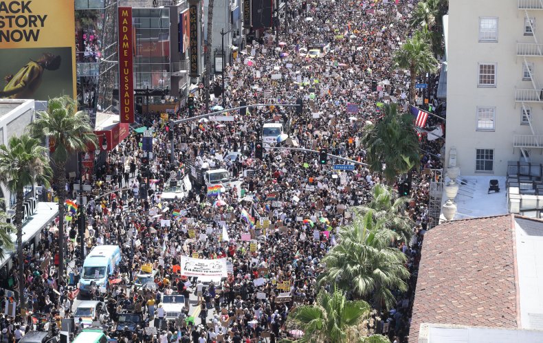 LA protest Black Live Matter June 2020