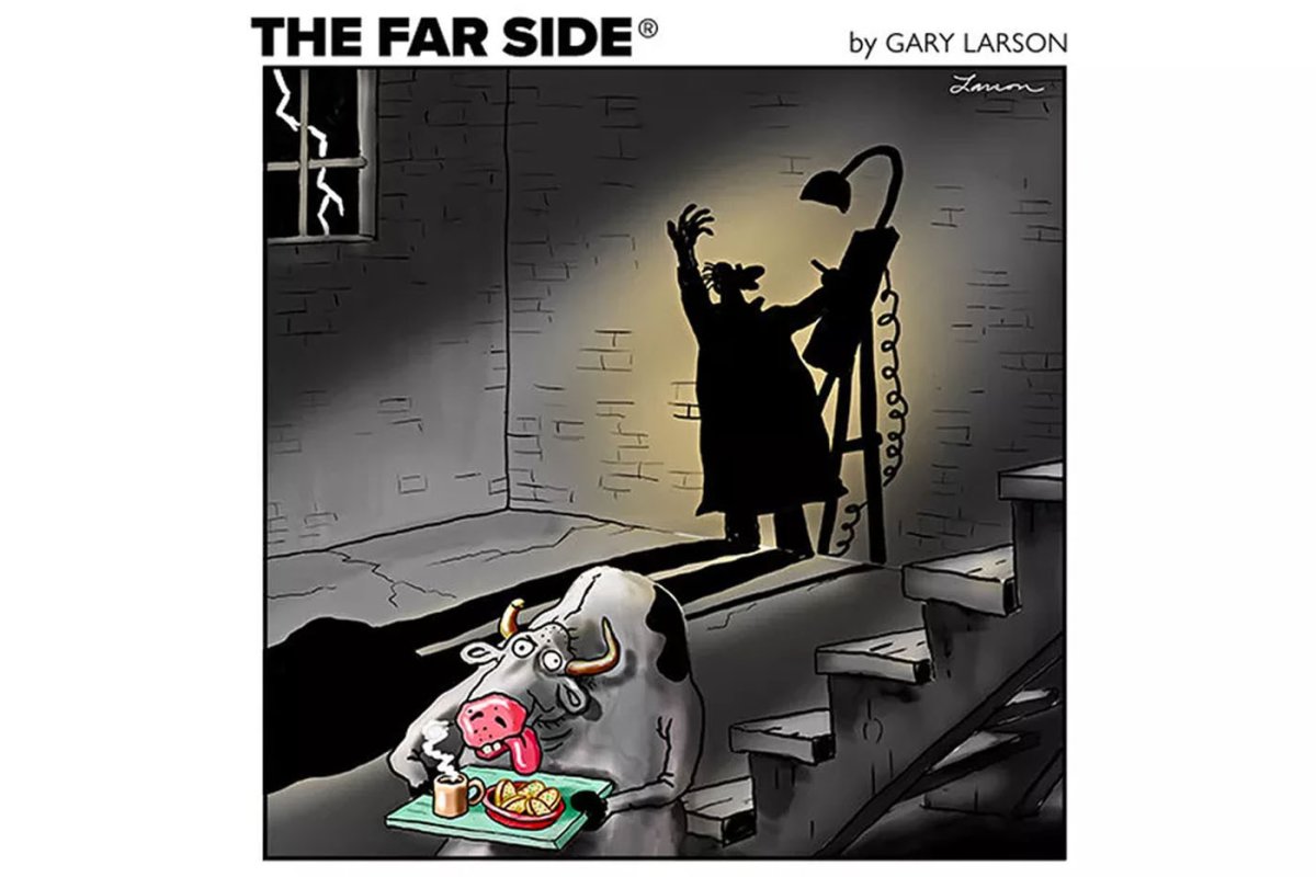 Gary Larson Far Side Comic Cow