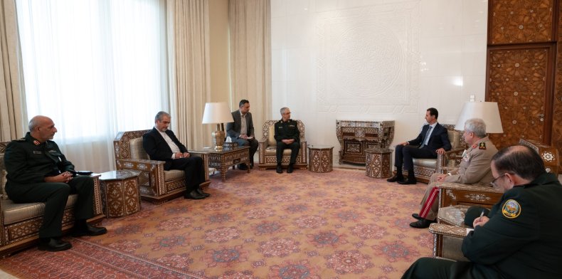iran, bagheri, syria, assad, meeting, damascus