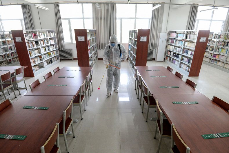School library in China