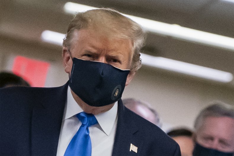 Trump in mask