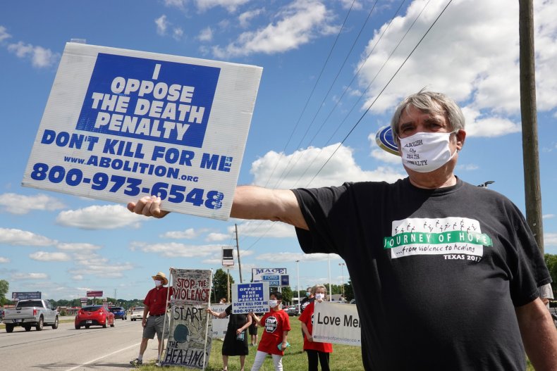 Death penalty protest