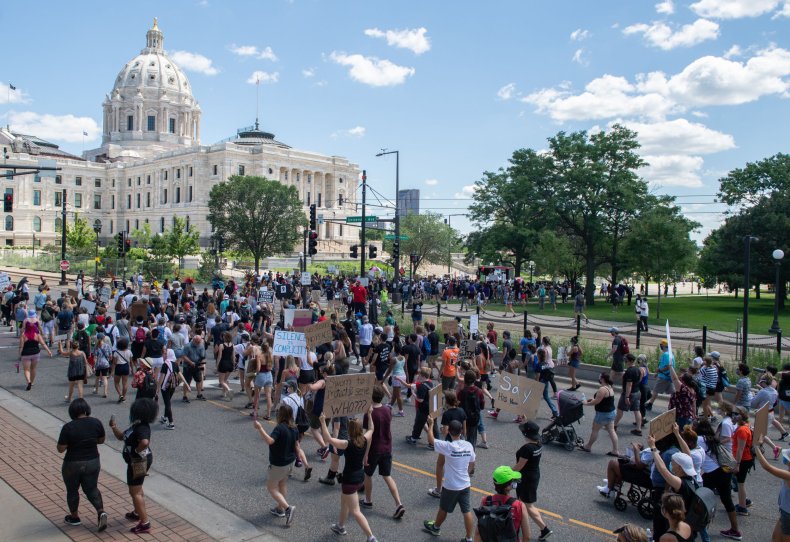 St. Paul, Minnesota, protest, July 12