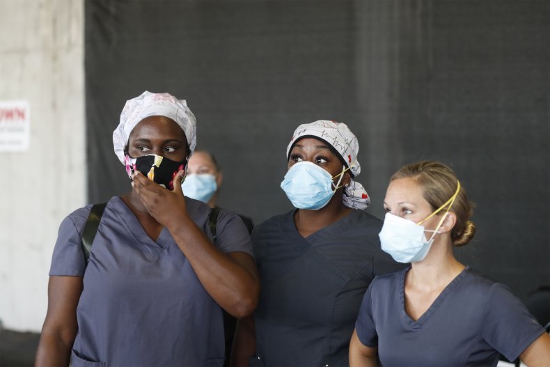 St. Petersburg, Florida, health workers, July 2020