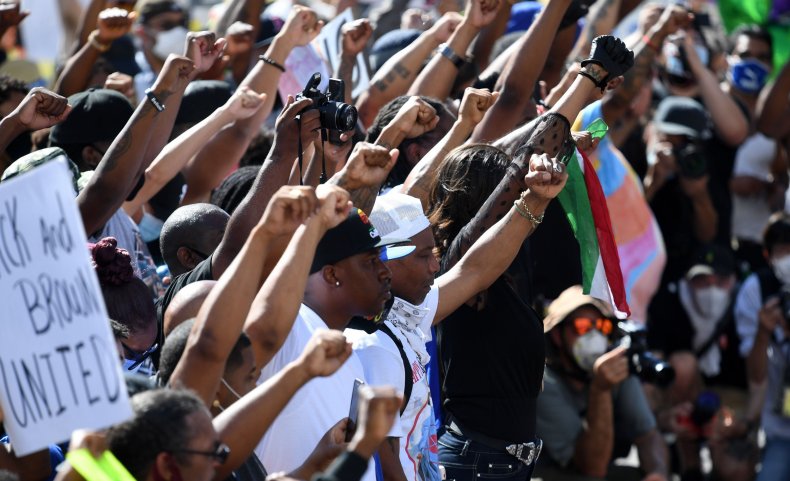 protest march los angeles July 2020