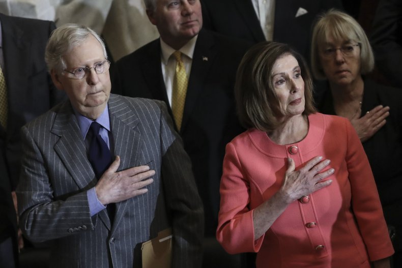 Nancy Pelosi and Mitch McConnell