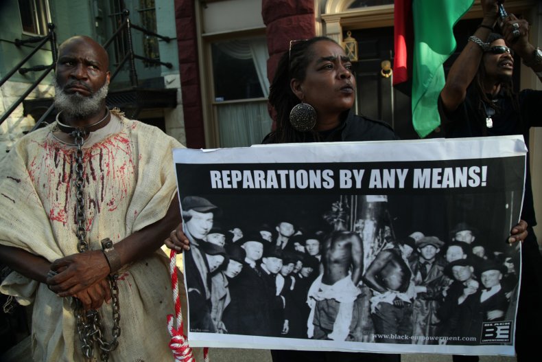 reparations protest