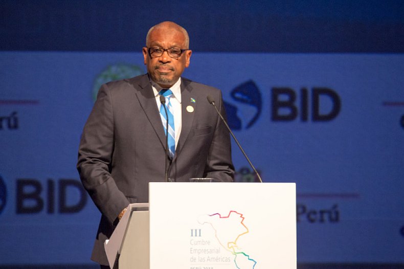 Bahamas Prime Minister Hubert Minnis