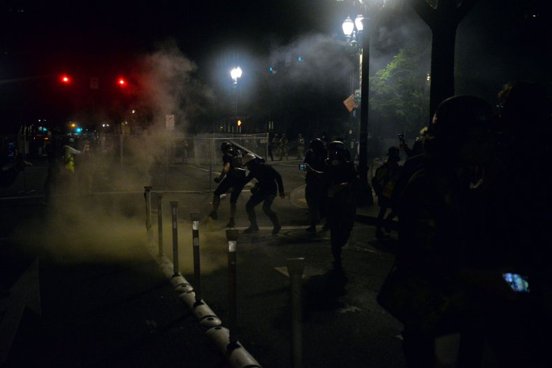 Federal officers, Portland protests