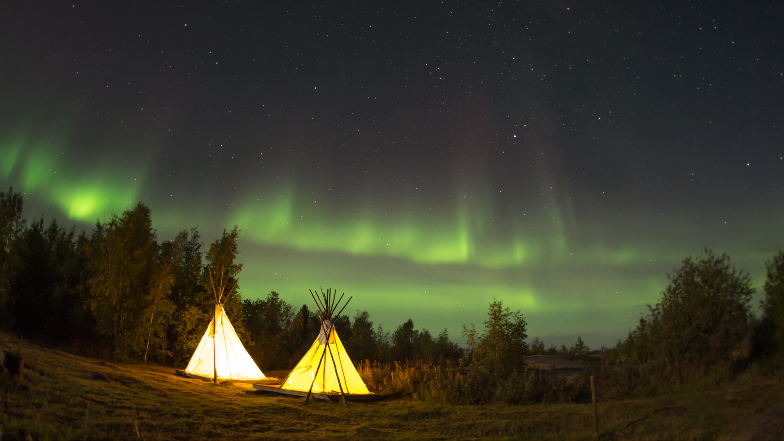 Camping in Northern Lights