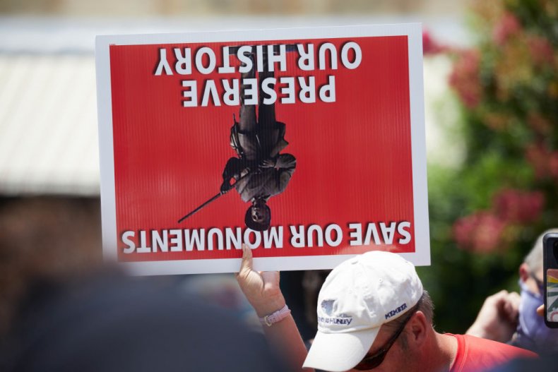 Confederate monument protest