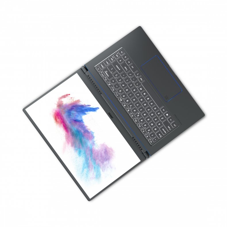 MSI Prestige 15 lay flat