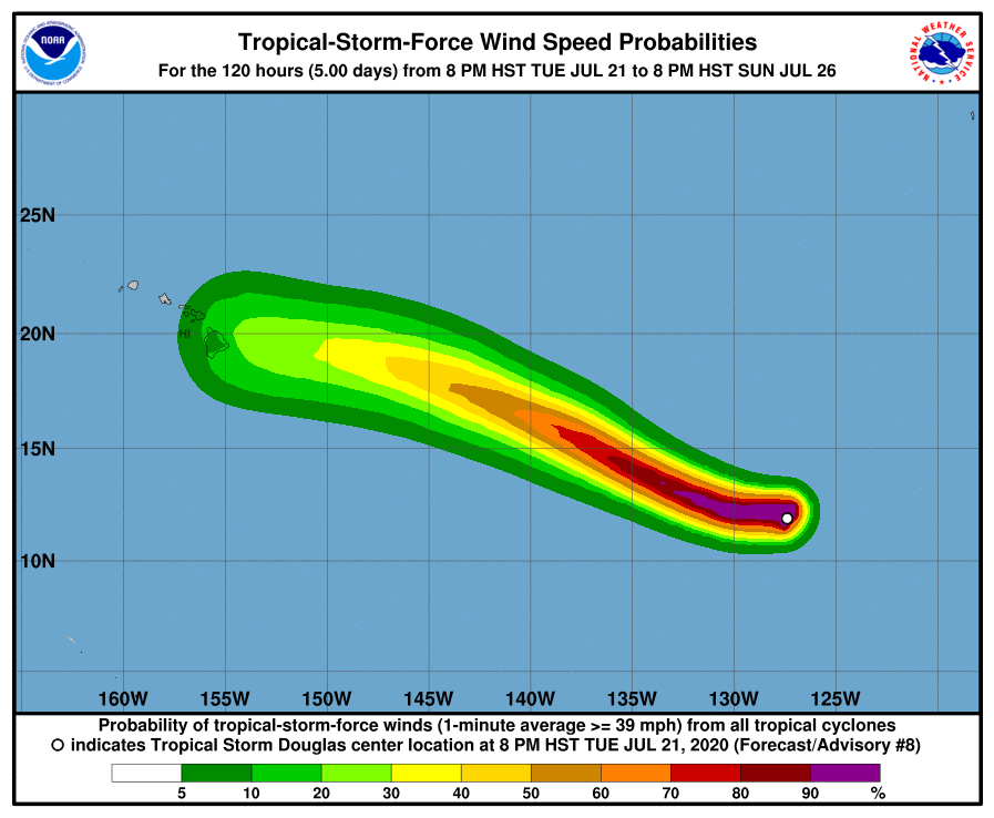 Tropical Storm Douglas Path, Tracker as Hurricane Forecast to Hit