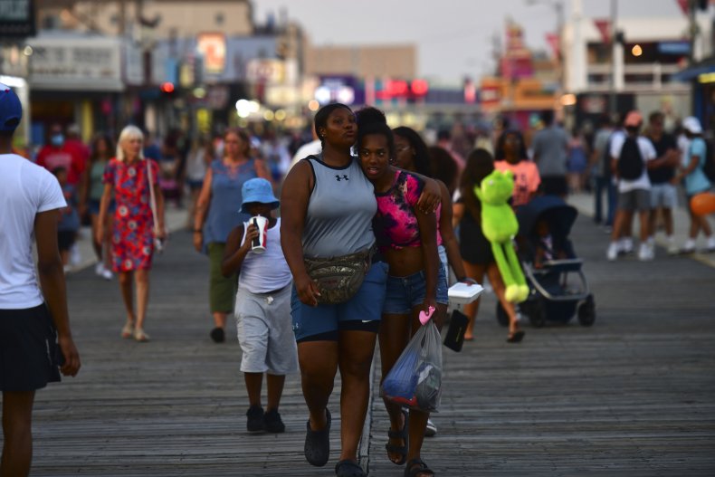 Lungomare del New Jersey luglio 2020